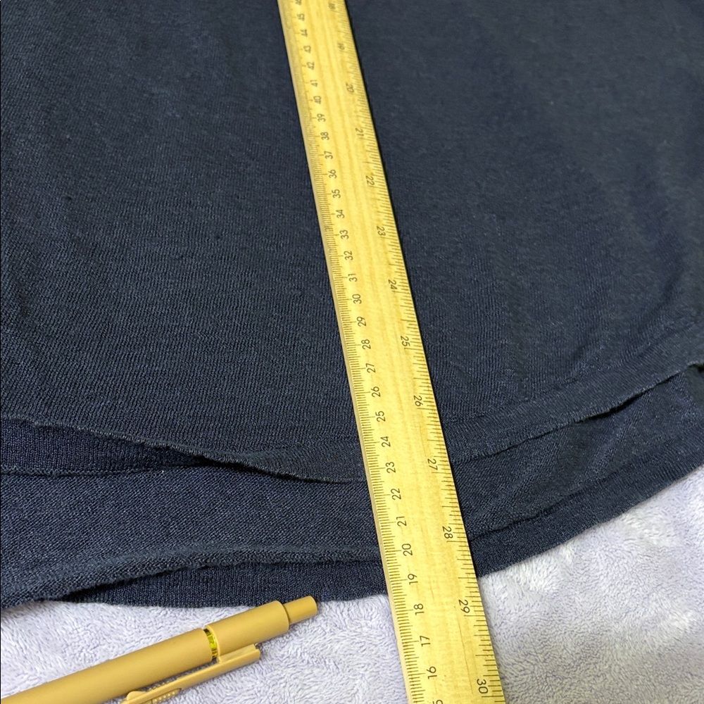 Eileen Fisher Deep Blue Long Sleeve Top - Picture 4 of 10